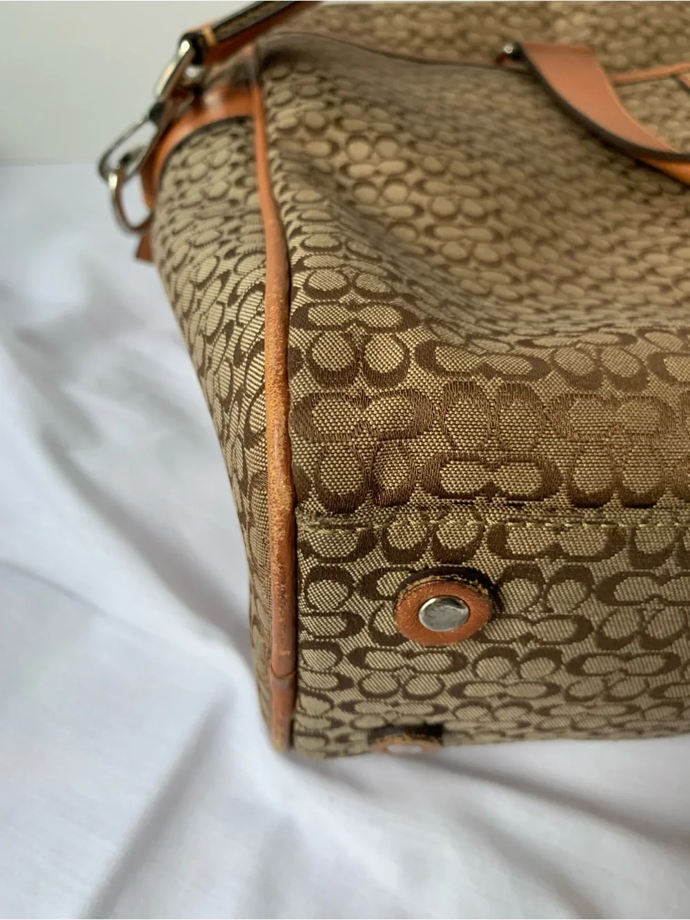 Vintage Coach Signature Hudson Commuter Briefcase/Laptop Bag
